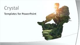  Presentation with nature - Beautiful PPT theme featuring merged-into-the-nature-mixed backdrop and a white colored foreground