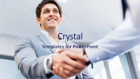  Presentation with seasons greeting - PPT layouts enhanced with mergers acquisitions - handshake of businessmen greeting each background and a lemonade colored foreground