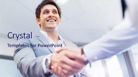  Presentation with season greeting 2022 - Audience pleasing slide set consisting of mergers acquisitions - handshake of businessmen greeting each backdrop and a lemonade colored foreground