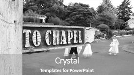  Presentation with loving hearts love heart candy - Presentation theme with merging roads - chapel of love background and a  colored foreground