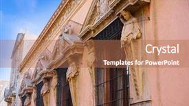  Presentation with hispanic heritage - Theme with merida montejo house national heritage background and a coral colored foreground