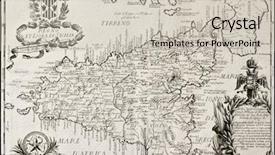  Presentation with italy map - Beautiful presentation theme featuring old map of sicily backdrop and a soft green colored foreground