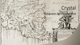  Presentation with italy map - Colorful theme enhanced with old map of south-east backdrop and a soft green colored foreground