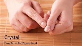  Presentation with alternative medicine - Slide deck featuring tapping a form of counseling background and a coral colored foreground