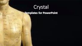  Presentation with acupuncture - Cool new slides with meridian lines on an acupuncture backdrop and a black colored foreground