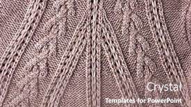  Presentation with wool - Audience pleasing slide deck consisting of merino-wool-handmade-knitted-fabric backdrop and a gray colored foreground