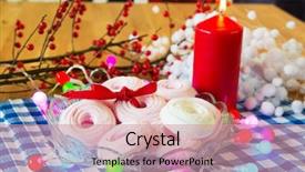  Presentation with laser light colorful abstract - Presentation theme with merinque wreaths and colorful electic background and a  colored foreground