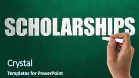  Presentation with scholarships - Cool new PPT layouts with scholarships backdrop and a forest green colored foreground