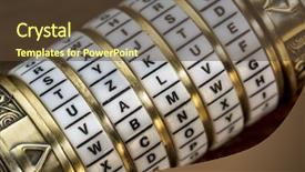  Presentation with password - Beautiful slides featuring secret code - value word as a password backdrop and a tawny brown colored foreground