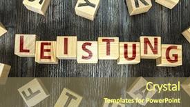  Presentation with legacy - Amazing theme having leadership legacy - wooden blocks with the text backdrop and a  colored foreground