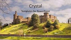  Presentation with scotland - Presentation theme featuring merlin - inverness castle inverness scotland background and a light gray colored foreground