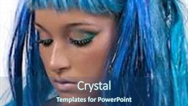  Presentation with mermaid - Slides consisting of mermaid with beautiful make up background and a ocean colored foreground