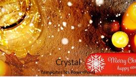  Presentation with merry christmas - Cool new PPT theme with merry christmas against christmas candles backdrop and a red colored foreground