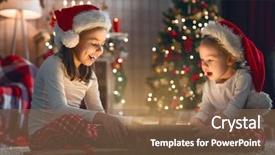  Presentation with happy holiday - Colorful slides enhanced with merry christmas and happy holiday backdrop and a violet colored foreground