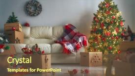  Presentation with merru christmas - Cool new PPT theme with merry christmas and happy holidays backdrop and a tawny brown colored foreground