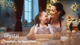  Presentation with food preparation - Amazing presentation theme having food mother and daughter cooking backdrop and a coral colored foreground