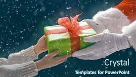  Presentation with christmas holidays - Slide set featuring merry-christmas-and-happy-holidays background and a ocean colored foreground