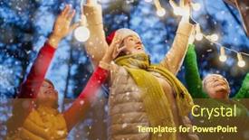  Presentation with loving mom - Audience pleasing slide deck consisting of merry-christmas-and-happy-holidays backdrop and a tawny brown colored foreground