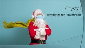  Presentation with merry christmas - Audience pleasing slide deck consisting of merry-christmas-and-happy-holidays backdrop and a light blue colored foreground