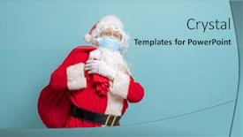  Presentation with 2019 - Amazing slides having merry-christmas-and-happy-holidays backdrop and a light blue colored foreground