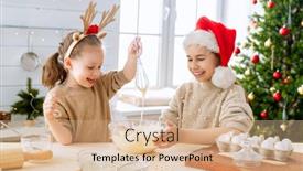  Presentation with food preparation - Audience pleasing PPT layouts consisting of merry-christmas-and-happy-holidays backdrop and a coral colored foreground