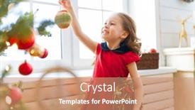  Presentation with child tree - Slide set featuring merry-christmas-and-happy-holidays background and a coral colored foreground