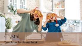  Presentation with christmas food - Presentation having merry-christmas-and-happy-holidays background and a coral colored foreground