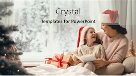  Presentation with merry christmas - Presentation theme having merry-christmas-and-happy-holidays and a  colored foreground