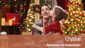  Presentation with merry christmas - Amazing theme having merry christmas and happy holidays backdrop and a red colored foreground