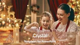  Presentation with merry christmas - Audience pleasing slide deck consisting of merry christmas and happy holidays backdrop and a coral colored foreground