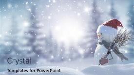  Presentation with happy new year - Beautiful presentation featuring merry-christmas-and-happy-new backdrop and a light blue colored foreground