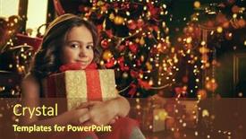  Presentation with merry christmas - Cool new PPT layouts with merry-christmas-and-happy-new backdrop and a tawny brown colored foreground