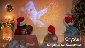  Presentation with merry christmas - Theme having merry-christmas-and-happy-new background and a tawny brown colored foreground