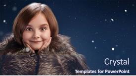  Presentation with kids space - Colorful PPT theme enhanced with merry-christmas-and-happy-new backdrop and a ocean colored foreground