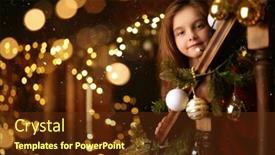  Presentation with sparkle - Beautiful presentation featuring merry-christmas-and-happy-new backdrop and a tawny brown colored foreground