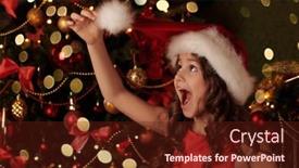  Presentation with sparkle - Slide set enhanced with merry-christmas-and-happy-new background and a tawny brown colored foreground