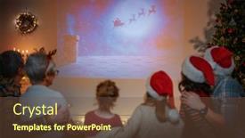  Presentation with happy new year - Amazing PPT layouts having merry-christmas-and-happy-new backdrop and a tawny brown colored foreground