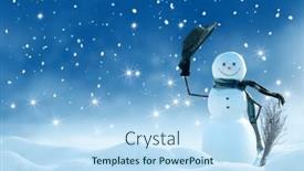  Presentation with new year card - PPT layouts featuring merry-christmas-and-happy-new background and a sky blue colored foreground