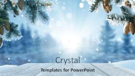  Presentation with winter landscape winter tree - 