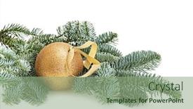  Presentation with merry christmas - Colorful slide deck enhanced with merry christmas and happy new year backdrop and a seafoam green colored foreground