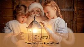  Presentation with happy new year - Presentation theme enhanced with merry-christmas-and-happy-new background and a gold colored foreground