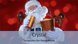  Presentation with christmas movies - PPT theme with merry christmas and happy new background and a light blue colored foreground