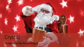  Presentation with merry christmas and new year - Presentation theme consisting of merry christmas and happy new background and a  colored foreground