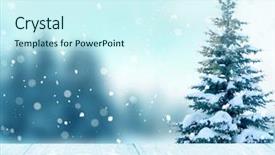  Presentation with merry christmas and new year - Cool new theme with merry christmas and happy new backdrop and a cool aqua colored foreground