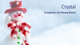  Presentation with merry christmas - PPT theme featuring character templates - merry christmas christmas greeting card background and a sky blue colored foreground