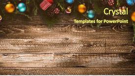  Presentation with aged wood - Audience pleasing theme consisting of merry christmas frame with real backdrop and a tawny brown colored foreground