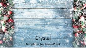  Presentation with merry christmas - Colorful slide deck enhanced with merry christmas frame with snow backdrop and a light blue colored foreground