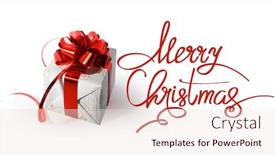  Presentation with christmas card - Beautiful slides featuring merry-christmas-greeting-card-frame backdrop and a lemonade colored foreground