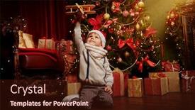  Presentation with merry christmas - PPT theme enhanced with merry-christmas-holidays-happy background and a wine colored foreground