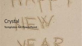  Presentation with merry christmas - Theme enhanced with 2010 2011 - merry christmas in the sand background and a mint green colored foreground